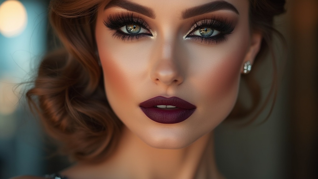 Evening dramatic makeup