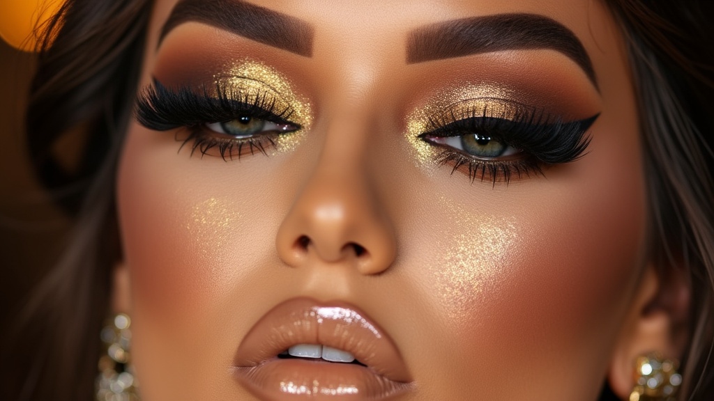 Glamorous evening makeup