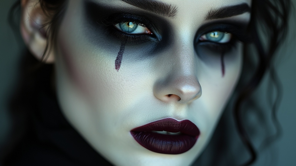 Gothic dark makeup