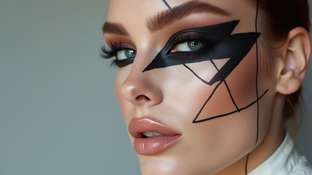 Graphic eyeliner design