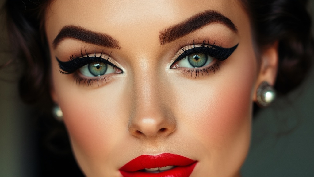 Retro vintage makeup