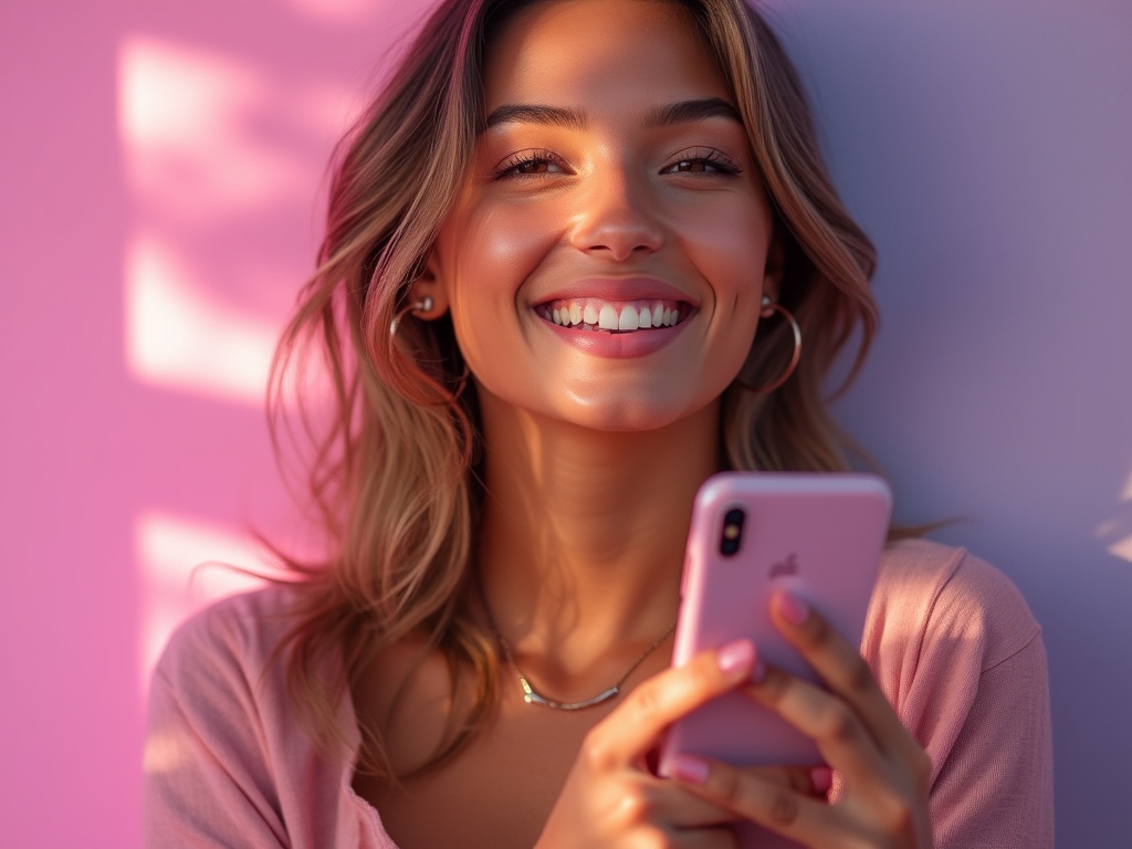My Glow Up AI App on a smartphone